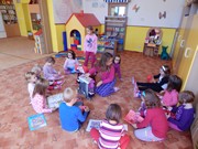 Návtěva prvňáčků ve školce